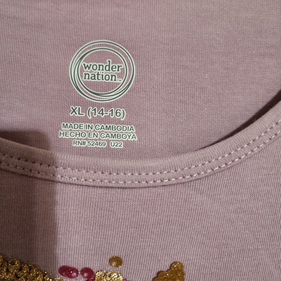 NWT Wonder Nation Long Sleeve Tutu dress with Sequined Unicorn Sz 14-16 - Picture 12 of 12